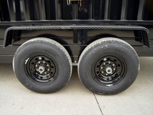 7×16 Telescopic Dump Trailer with 3ft Sides (2) 7K Axles - Image 17