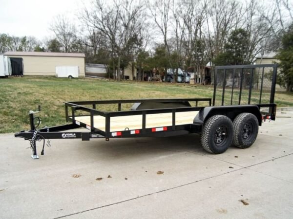 6.4×14 Straight Deck Off Road ATV/UTV Utility Trailer (2) 3,500lb Axles
