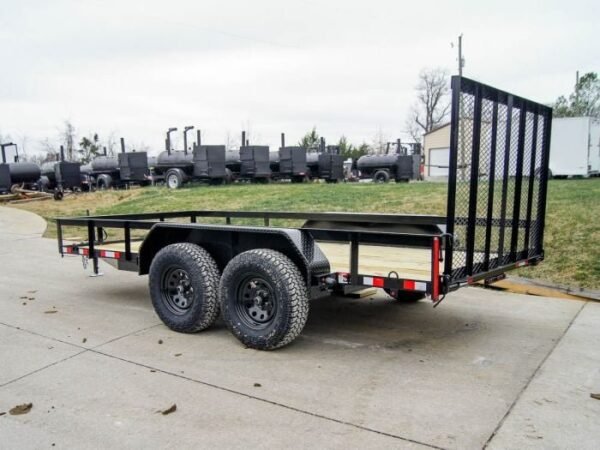 6.4×14 Straight Deck Off Road ATV/UTV Utility Trailer (2) 3,500lb Axles - Image 4
