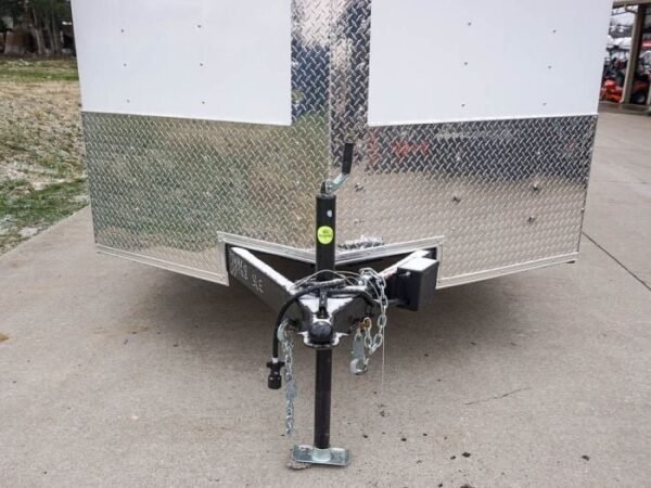 Enclosed Trailer 7×12 Single Axle 3500lbs V-Nose W/ Ramp Storage - Image 8