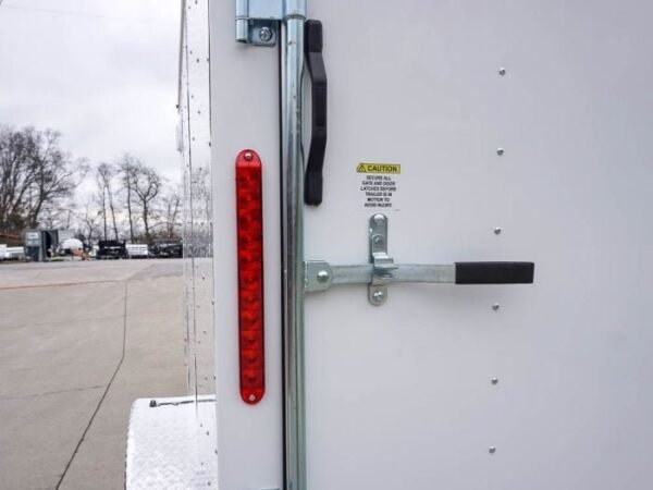 Enclosed Trailer 7×12 Single Axle 3500lbs V-Nose W/ Ramp Storage - Image 11