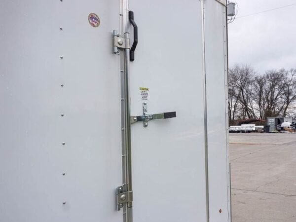 Enclosed Trailer 7×12 Single Axle 3500lbs V-Nose W/ Ramp Storage - Image 12