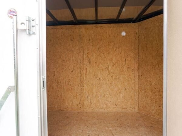 Enclosed Trailer 7×12 Single Axle 3500lbs V-Nose W/ Ramp Storage - Image 13