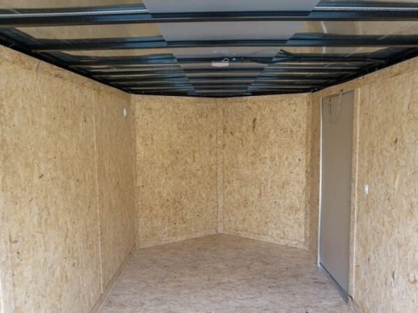 Enclosed Trailer 7×12 Single Axle 3500lbs V-Nose W/ Ramp Storage - Image 17