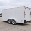 7×16 White V-Nose Enclosed Trailer Lawn Mower Cargo Trailer Storage - Image 4