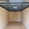 7×16 White V-Nose Enclosed Trailer Lawn Mower Cargo Trailer Storage - Image 16