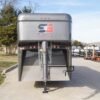 24ft Charcoal Gooseneck Livestock Trailer with Padded Floors (2) 7K Axles - Image 6