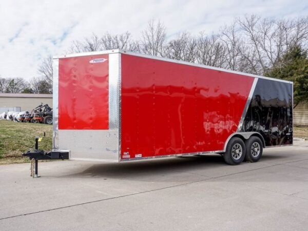 Enclosed Trailer 8.5’x22′ Red & Black – Car Hauler Storage - Image 3