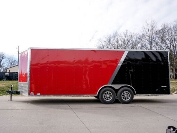 Enclosed Trailer 8.5’x22′ Red & Black – Car Hauler Storage - Image 4