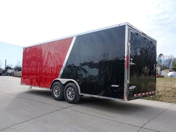 Enclosed Trailer 8.5’x22′ Red & Black – Car Hauler Storage - Image 5