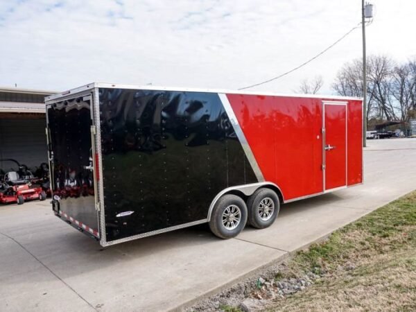 Enclosed Trailer 8.5’x22′ Red & Black – Car Hauler Storage - Image 6