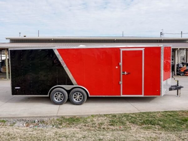 Enclosed Trailer 8.5’x22′ Red & Black – Car Hauler Storage - Image 7
