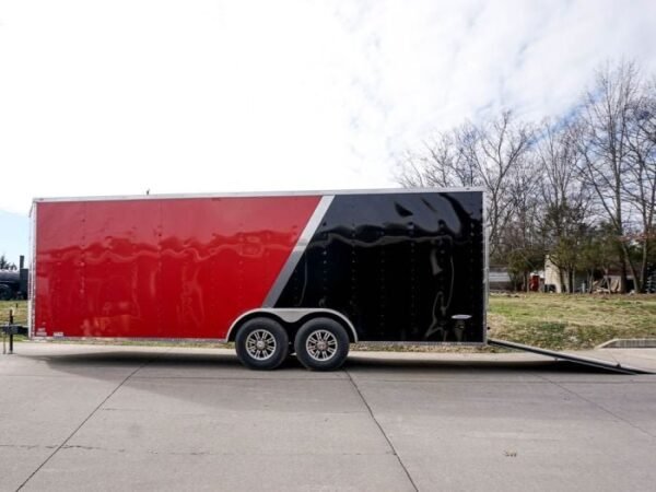Enclosed Trailer 8.5’x22′ Red & Black – Car Hauler Storage - Image 10