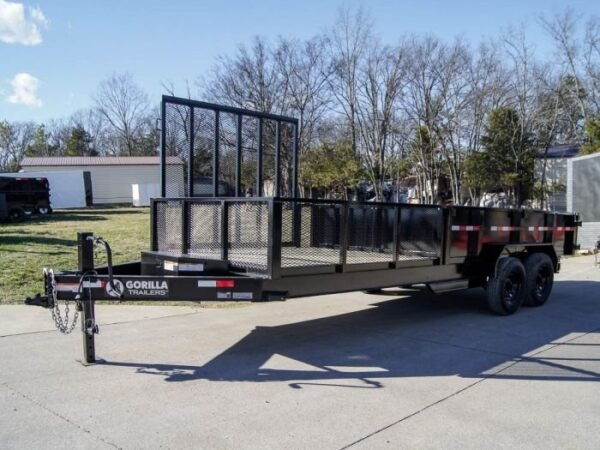 7×20 Hybrid Utility Dump Trailer 2ft Sides with Box (2) 7K Axles - Image 4