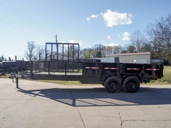 7×20 Hybrid Utility Dump Trailer 2ft Sides with Box (2) 7K Axles - Image 5