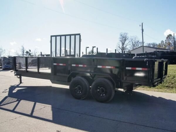 7×20 Hybrid Utility Dump Trailer 2ft Sides with Box (2) 7K Axles - Image 6