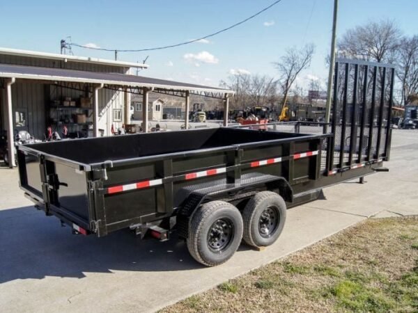 7×20 Hybrid Utility Dump Trailer 2ft Sides with Box (2) 7K Axles - Image 8