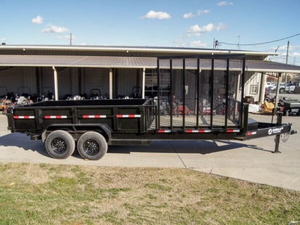 7×20 Hybrid Utility Dump Trailer 2ft Sides with Box (2) 7K Axles - Image 9