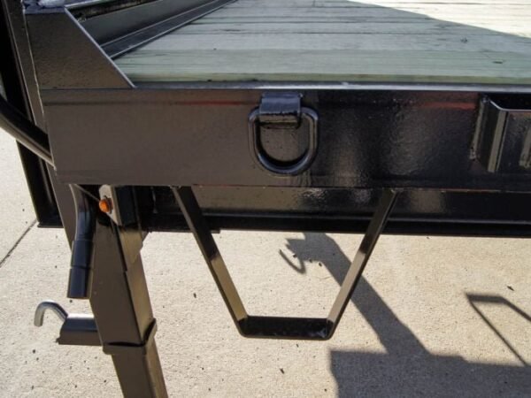 8.5×30 IBeam Gooseneck Deckover Trailer (2) 7K Axles Stand-Up Ramps - Image 9