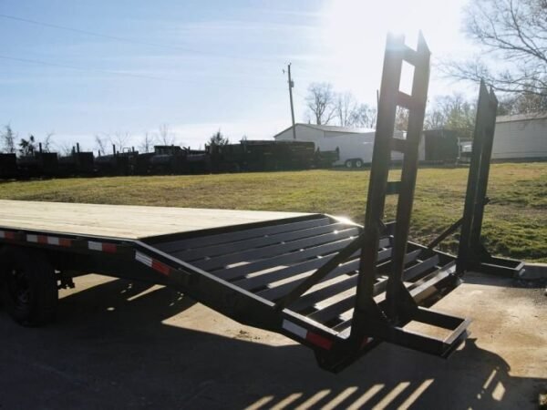 8.5×30 IBeam Gooseneck Deckover Trailer (2) 7K Axles Stand-Up Ramps - Image 11