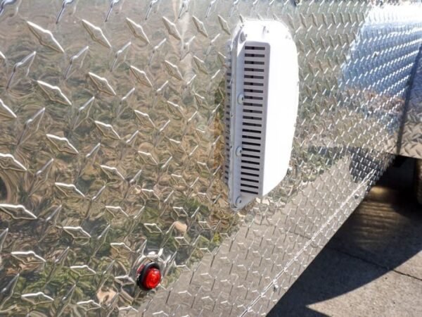 Enclosed Trailer Custom 7’x18′ White Tandem Axle with Ramp and E-Tracks Storage - Image 15