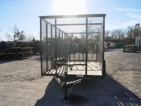 6.4×16 Straight Deck Utility Trailer 6ft Mesh Sides (2) 3,500lb Axles - Image 3