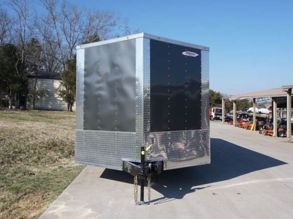 Enclosed Trailer 8.5×24 Tandem Axle Charcoal Gray – Motorcycle Car Hauler Storage - Image 2