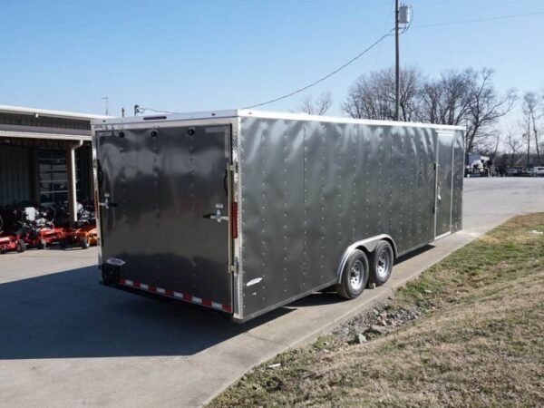 Enclosed Trailer 8.5×24 Tandem Axle Charcoal Gray – Motorcycle Car Hauler Storage - Image 7