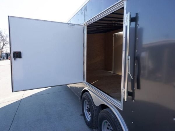 Enclosed Trailer 8.5×24 Tandem Axle Charcoal Gray – Motorcycle Car Hauler Storage - Image 15