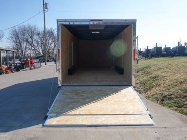 Enclosed Trailer 8.5×24 Tandem Axle Charcoal Gray – Motorcycle Car Hauler Storage - Image 16