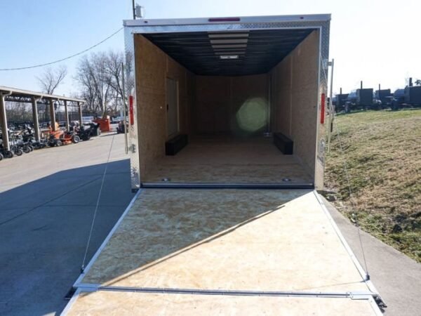 Enclosed Trailer 8.5×24 Tandem Axle Charcoal Gray – Motorcycle Car Hauler Storage - Image 20