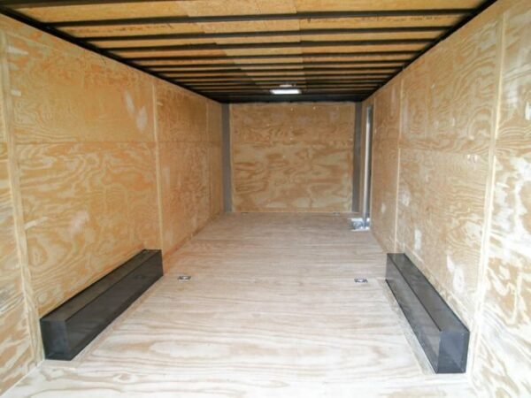 8.5×28 Flat Nose White Enclosed Trailer (2) 5,200lb Axles Cargo Storage - Image 18