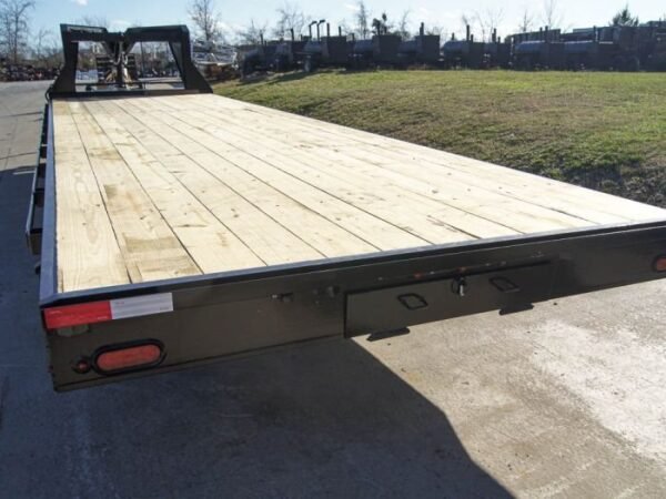 8.5×30 IBeam Gooseneck Straight Deckover Trailer (2) 7K Axles Slide Ramps - Image 7