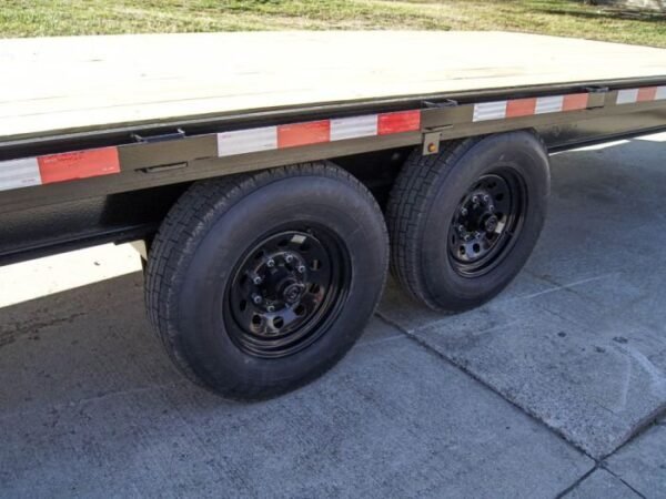8.5×30 IBeam Gooseneck Straight Deckover Trailer (2) 7K Axles Slide Ramps - Image 14