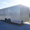 8.5×20 Silver V-Nose Slant Top Enclosed Trailer (2) 5200lb Axles - Image 5