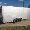 8.5×20 Silver V-Nose Slant Top Enclosed Trailer (2) 5200lb Axles - Image 7