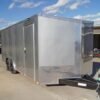 8.5×20 Silver V-Nose Slant Top Enclosed Trailer (2) 5200lb Axles - Image 9