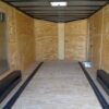 8.5×20 Silver V-Nose Slant Top Enclosed Trailer (2) 5200lb Axles - Image 15