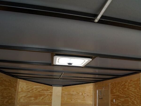 8.5×20 Silver V-Nose Slant Top Enclosed Trailer (2) 5200lb Axles - Image 16