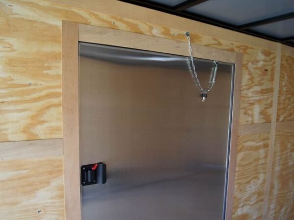8.5×20 Silver V-Nose Slant Top Enclosed Trailer (2) 5200lb Axles - Image 17