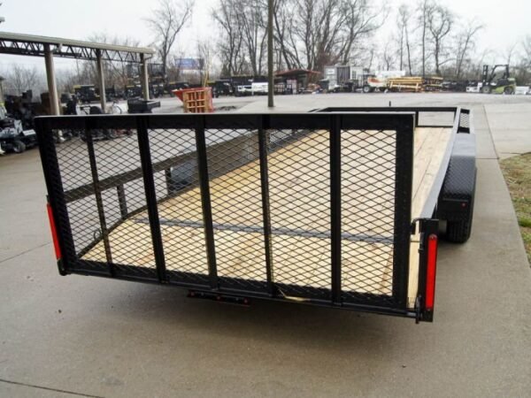 7×20 Dovetail Utility Trailer with Side Baskets (2) 3,500lb Axles - Image 5