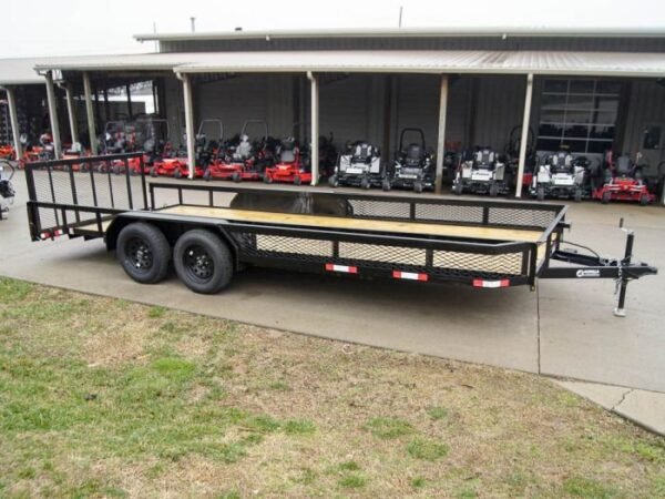 7×20 Dovetail Utility Trailer with Side Baskets (2) 3,500lb Axles - Image 6