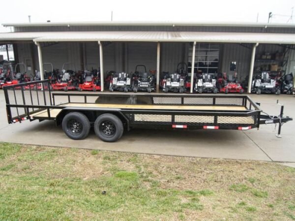 7×20 Dovetail Utility Trailer with Side Baskets (2) 3,500lb Axles - Image 7