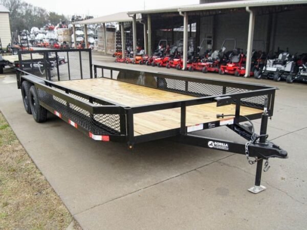 7×20 Dovetail Utility Trailer with Side Baskets (2) 3,500lb Axles - Image 8