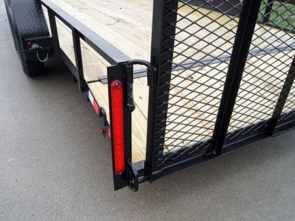 7×20 Dovetail Utility Trailer with Side Baskets (2) 3,500lb Axles - Image 14