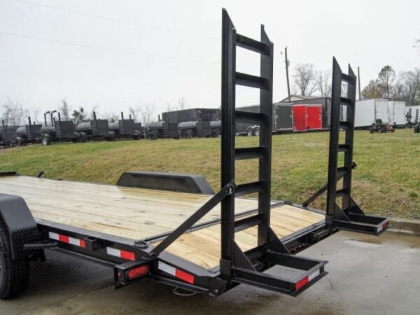 7×22 IBEAM Equipment Trailer (2) 7K Axles Stand-Up Ramps - Image 3