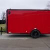 6×12 Enclosed Trailer Red V-Nose Blackout Package 3,500lb Axle Storage - Image 4
