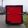6×12 Enclosed Trailer Red V-Nose Blackout Package 3,500lb Axle Storage - Image 6