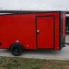 6×12 Enclosed Trailer Red V-Nose Blackout Package 3,500lb Axle Storage - Image 7