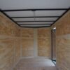 6×12 Enclosed Trailer Red V-Nose Blackout Package 3,500lb Axle Storage - Image 22